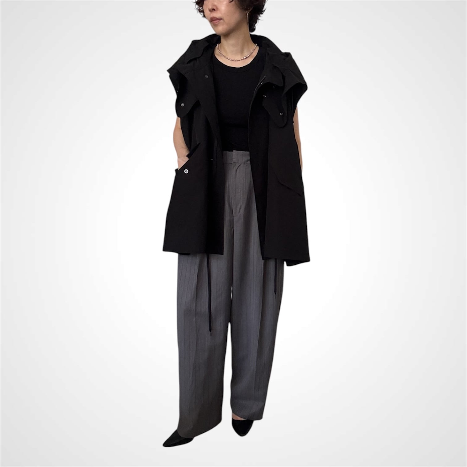 トップス VACHEMENT Taffeta Mods Vest vachement Taffeta Mods Vest | ritwo___
