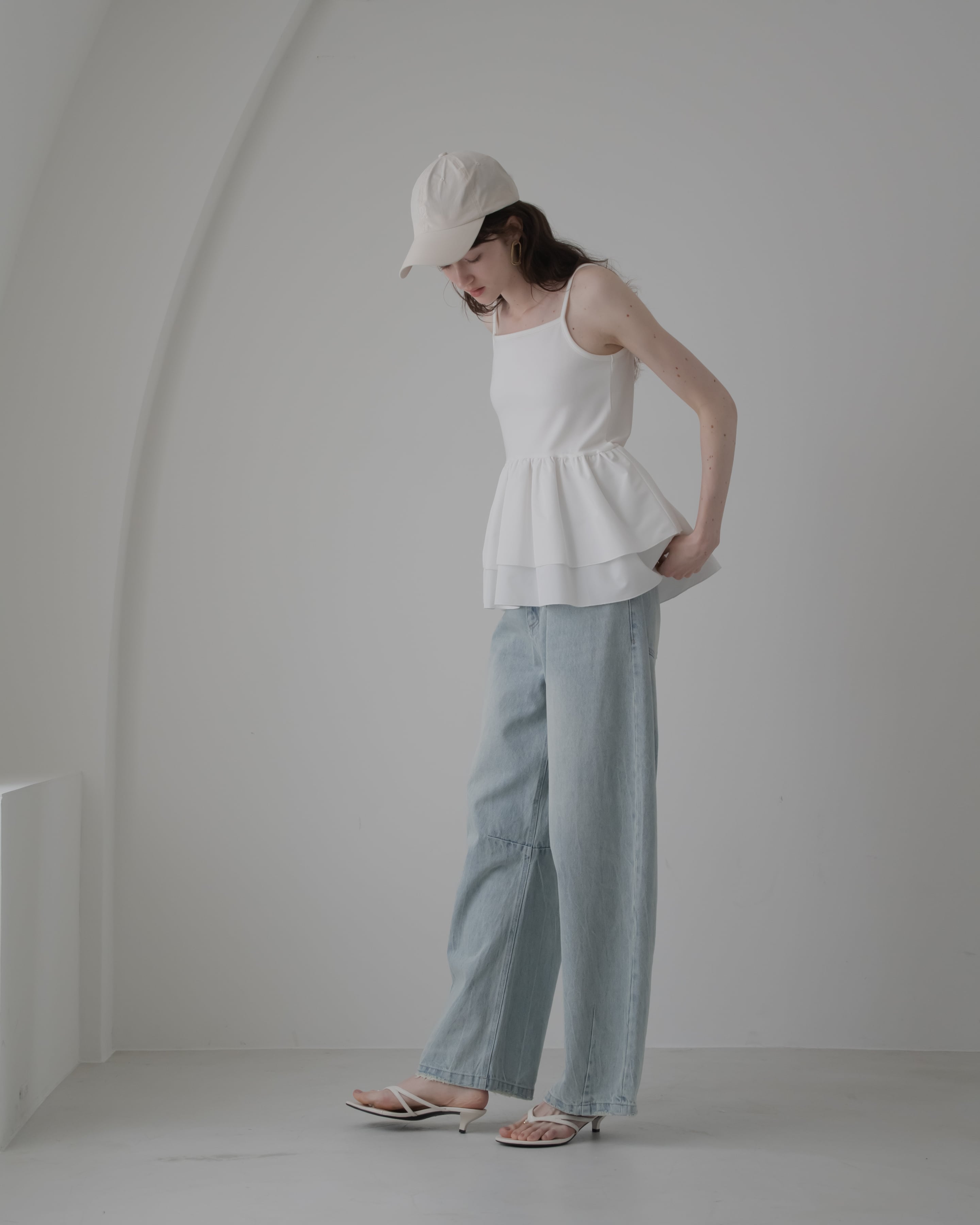 volume peplum cami【通常商品】3〜5日営業日 | pois