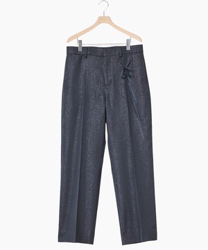 Midorikawa / MID26AW-PT04B WOOL VENETIAN SLACKS(BLACK LAME)