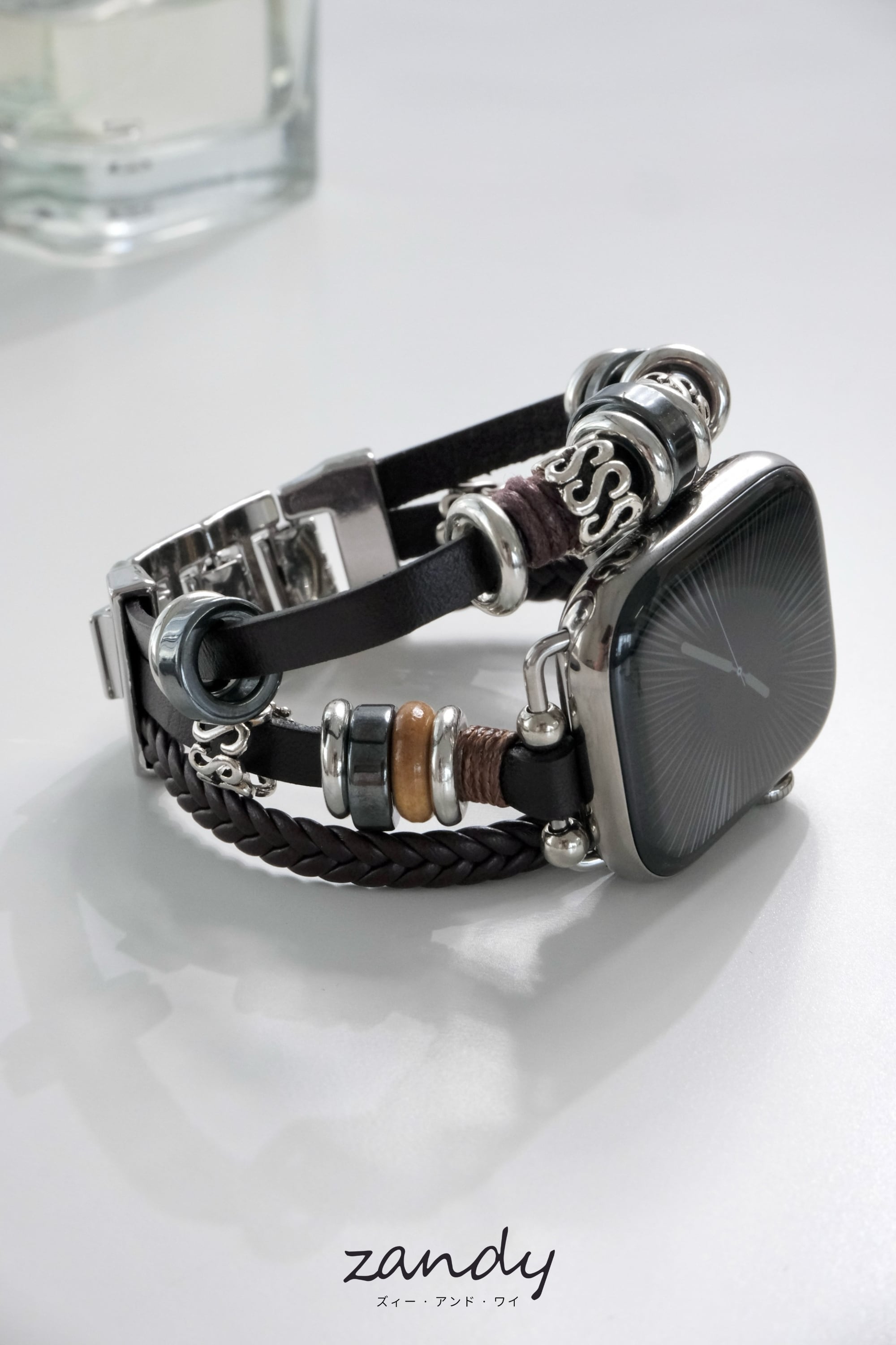 H*O様 時計ブレスレットセット クーポン対象】_TOKI_ トキ リザードレザー ブラス 角型時計オマージュ