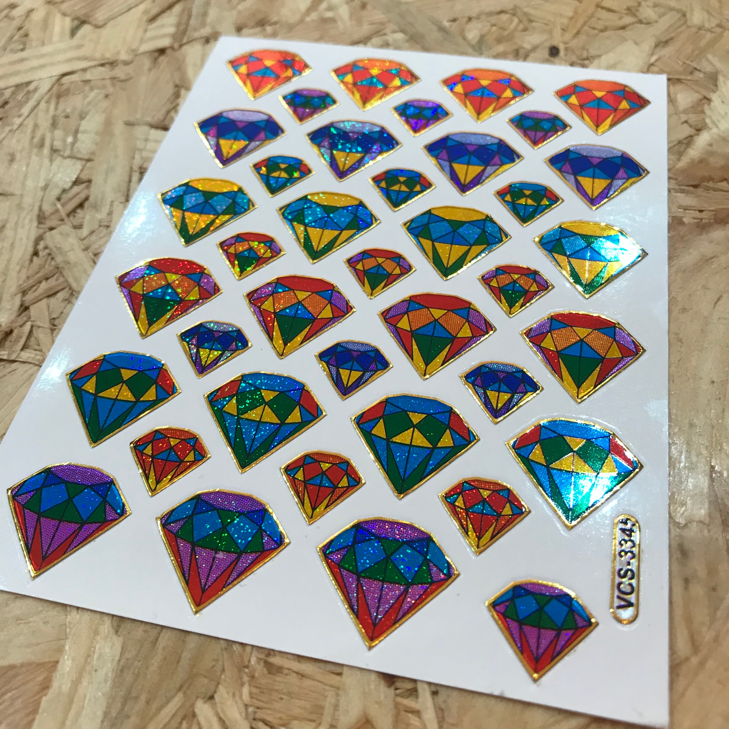 41 宝石ストーンズ レトロキラキラシール VCS-3345 VCS01