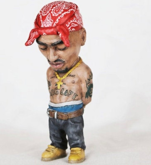 Tupac Resin Figure