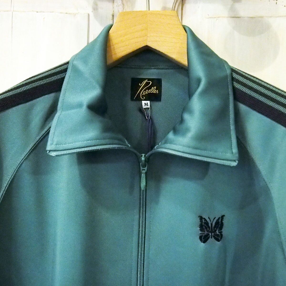 23SS NEEDLES Track Jacket Poly Smooth - Emerald | Bonne Nouvelle.