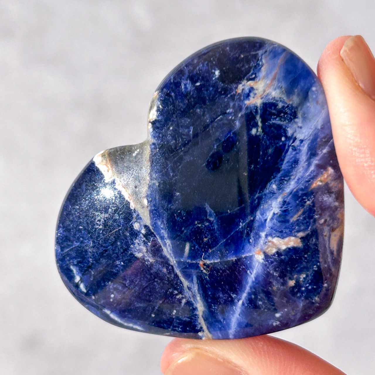 ソーダライト 04 ハート * Sodalite * 天然石