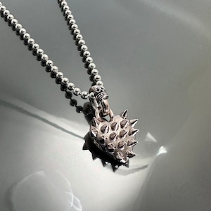 SPIKE HEART PENDANT in Pink Silver / ピンクシルバー・スパイクハートペンダント