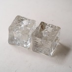 氷のようなキャンドルホルダー
