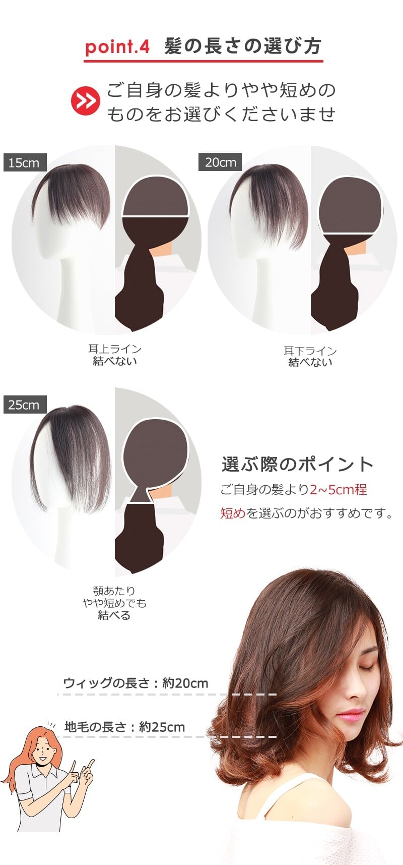 私元気柔らかフィット通気性部分ウィッグ7×10cm髪の長さ20cm自然黒 ひゃん 私元気！柔らかフィット通気性部分ウィッグ◎7×10cm髪の長さ15cm