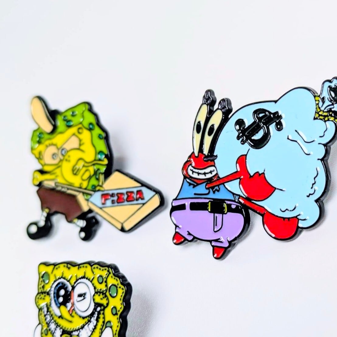 送料無料! ★ピンズ PINS★ピンバッジ 【 SpongeBob SquarePants ( スポンジボブ ) 】3Pセット〚アメリカン雑貨 アメトイ〛