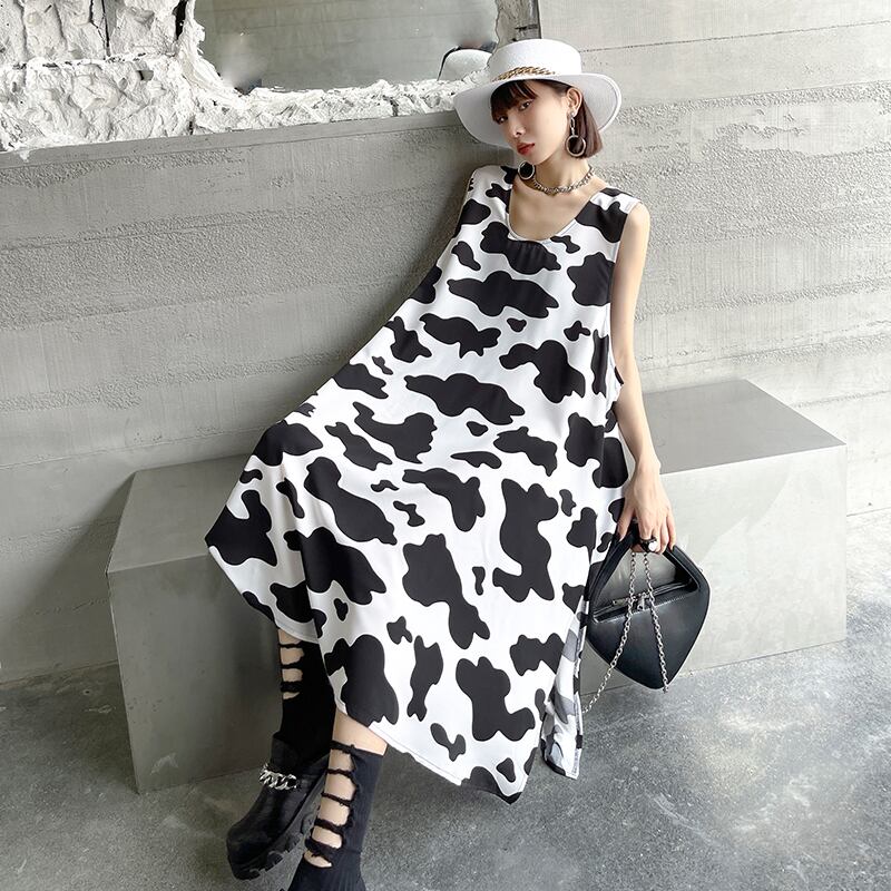 ドレス サマーブラックホワイトロングスカート 夏物 ラブタオタオダレンハウス26985885041