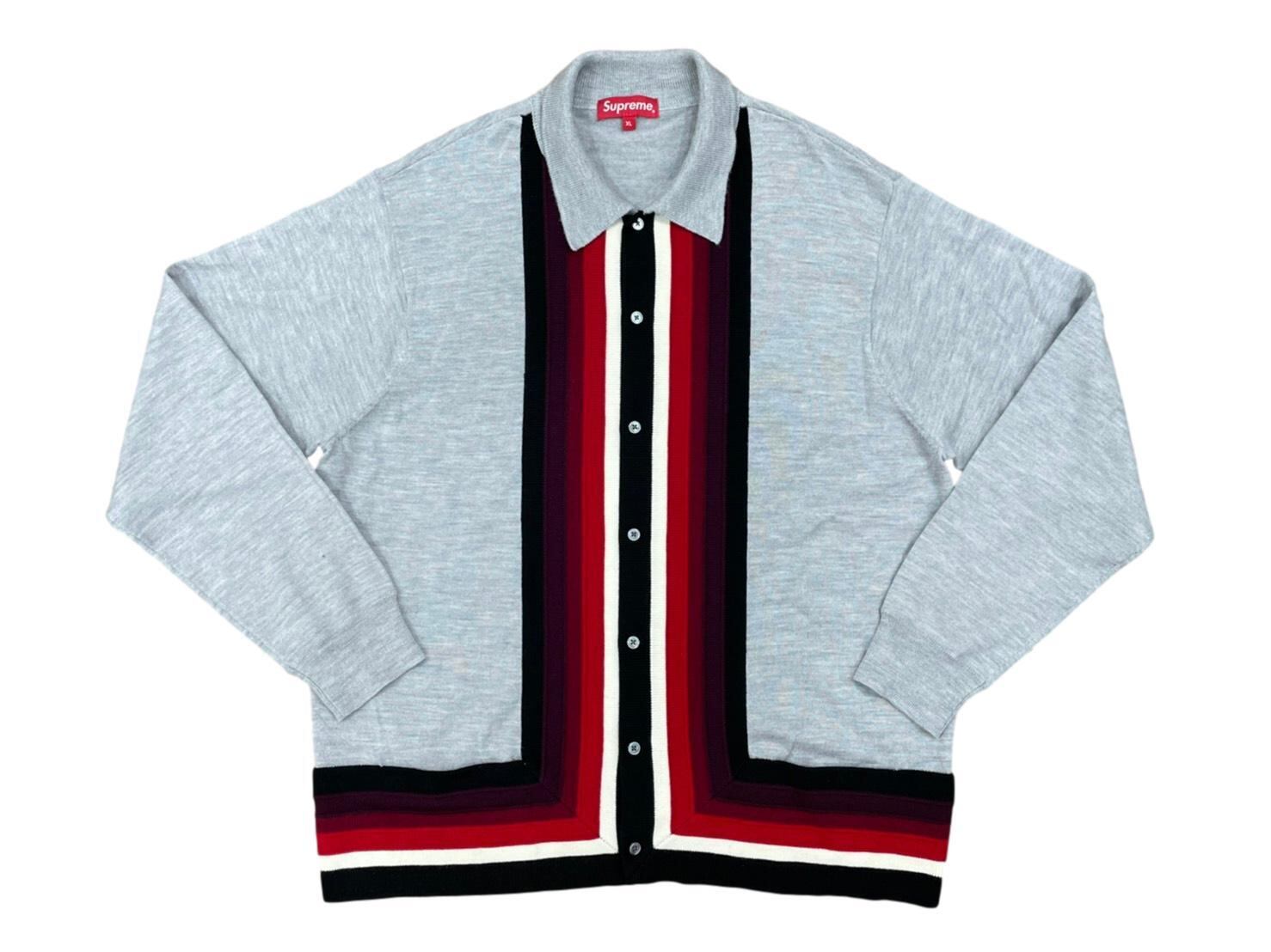 Supreme Corner Stripe Polo Sweater