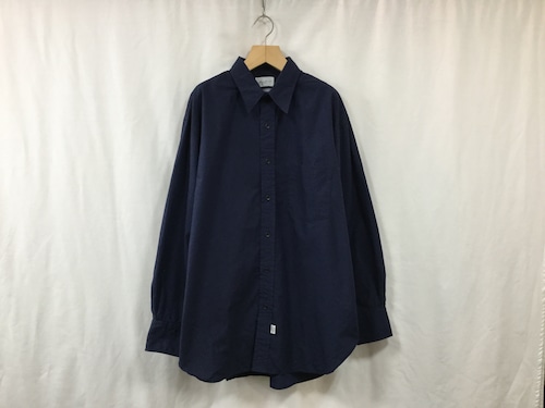 在庫有りMarvine Pontiak shirt makers”3Button Regular Collar SH Navy”