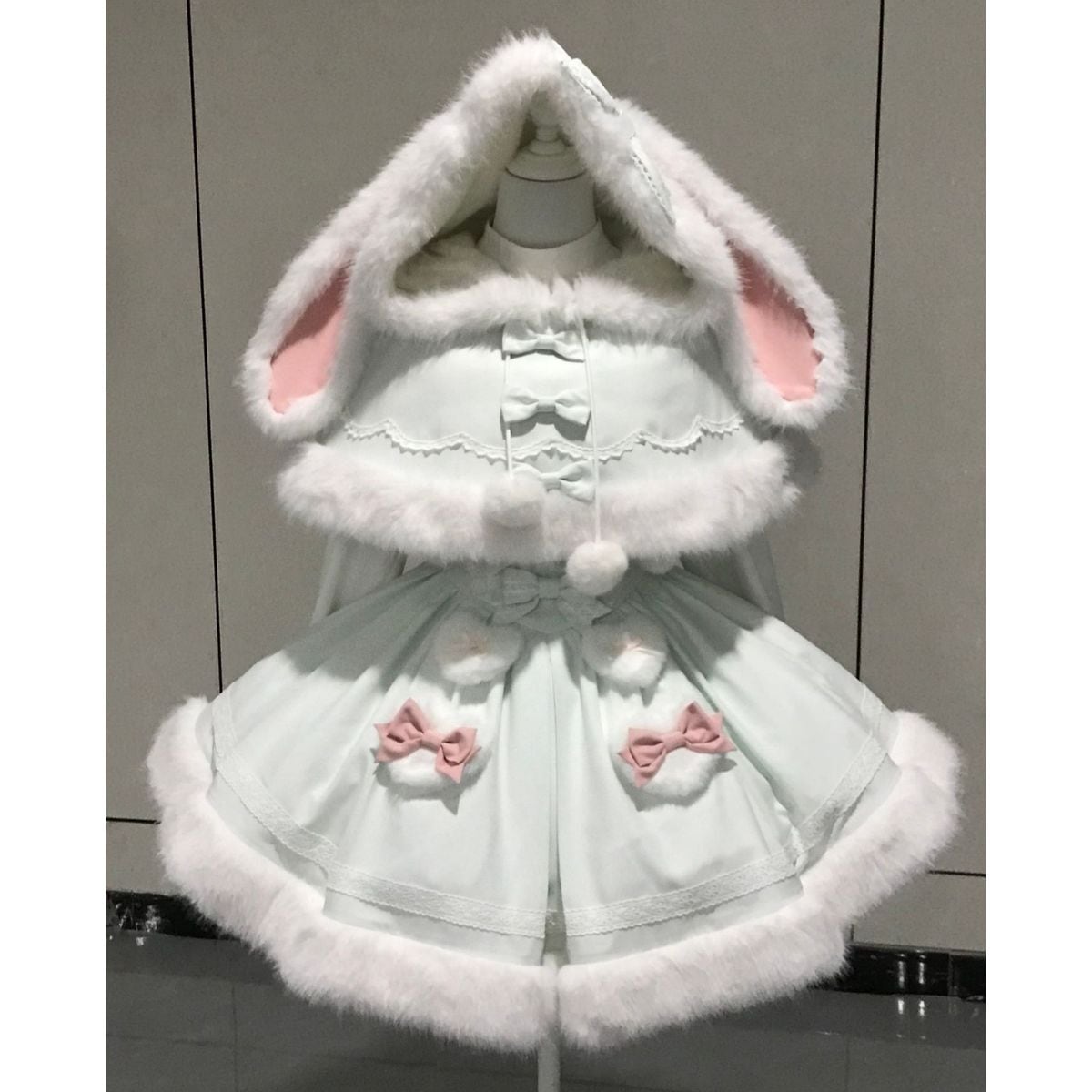 うさ耳ふわもこケープセットアップ：ワンピースセット | Maiden's Rêve