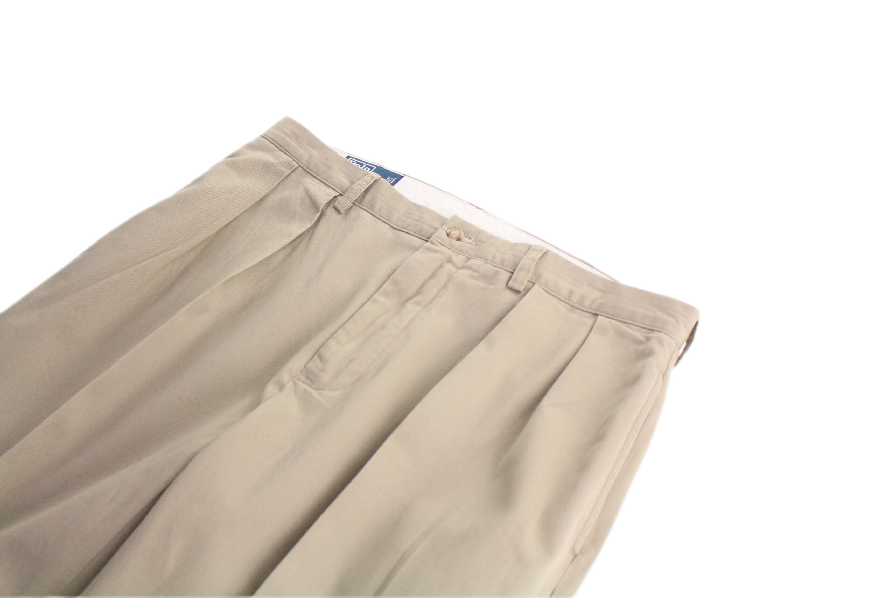 FIFTY-FIFTY】1990s vintage Polo by Ralph Lauren cotton 2tuck chino