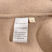 ZYGA Lin’n Laundry ズィガ ラン ランドリー カシミヤ混 メリノ ウール 比翼ジップ コート サイズ 38/S /ベージュ系