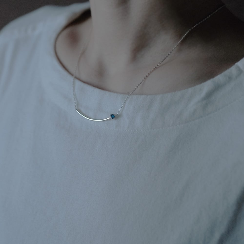 22万円購入天然エメラルド サファイア シルバー925ネックレス ロックン