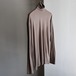 POSTELEGANT “ Fine Wool Circular Rib High Neck ( Light Taupe )”