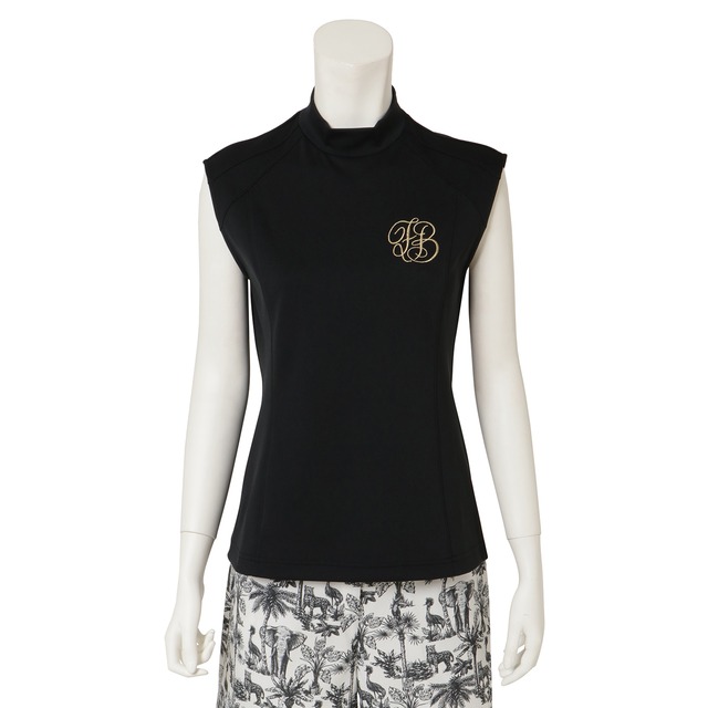 FBAL-SLMN1　エレガントモックノースリーブ　BLACK