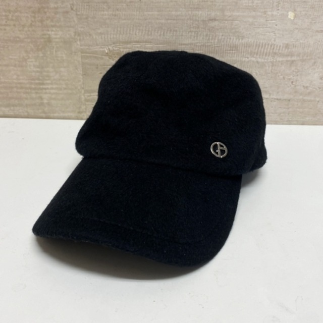 Giorgio Armani ジョルジオ アルマーニ キャップ 帽子 SIZE M ブラック 