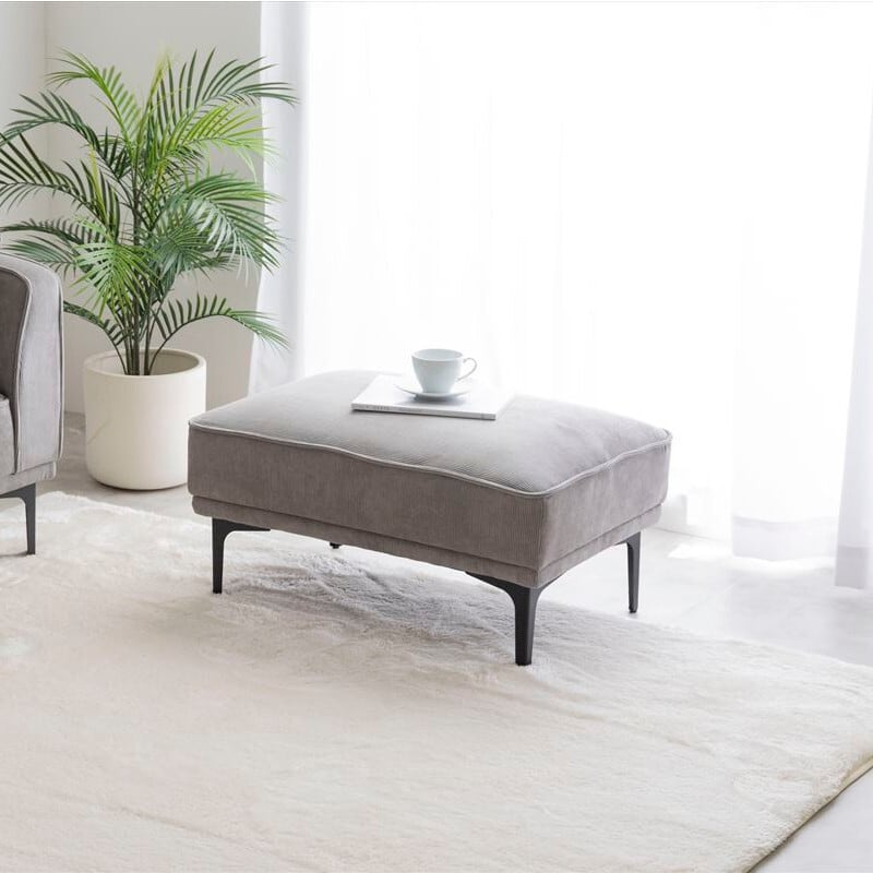 カウチソファ オットマン付き 2点セット 2人掛け コーデュロイ | FIGARO