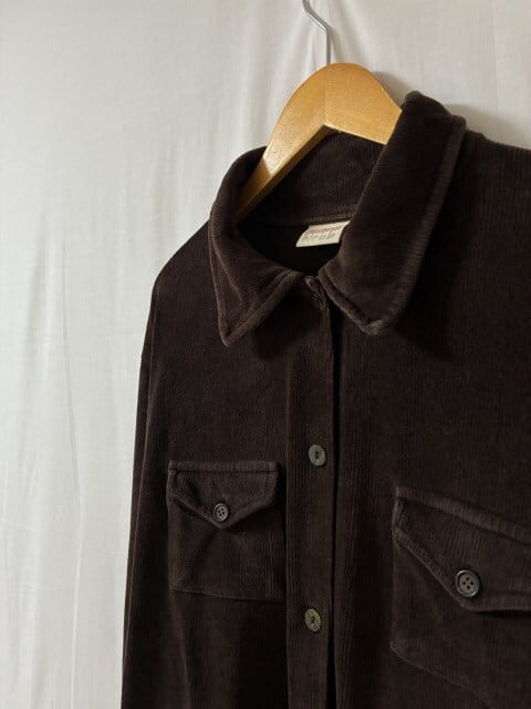 Solid Color Velour Long Sleeve Shirt