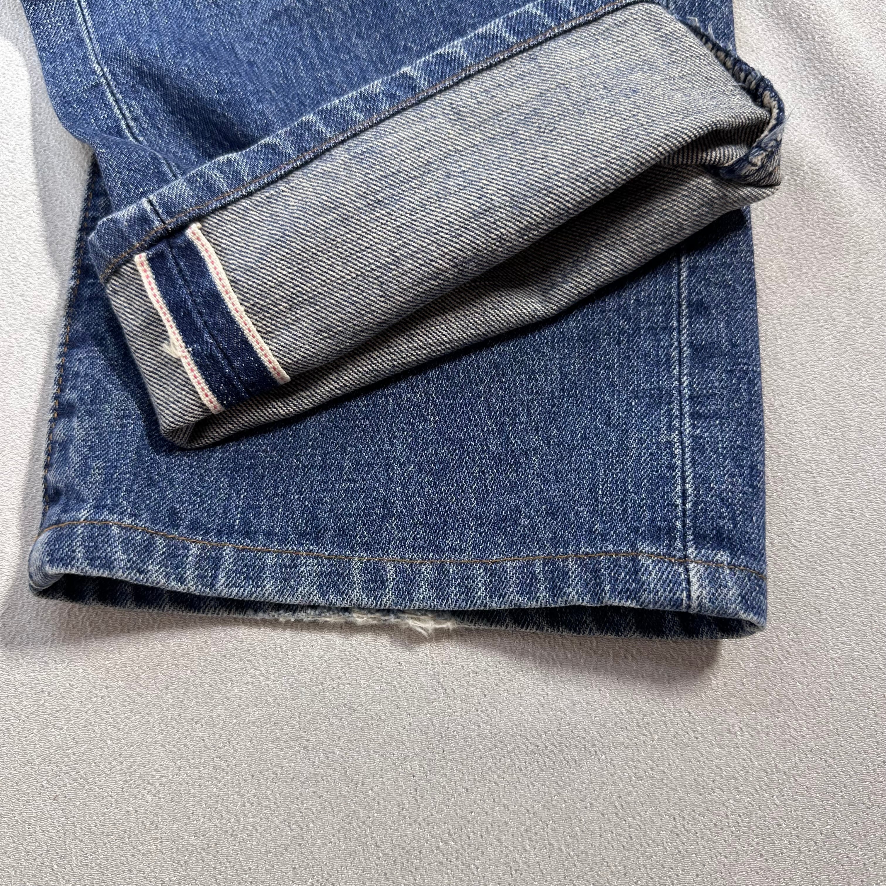 送料無料 即決 ☆Levi's 日本製 502XX☆ W30 BIGE 赤耳 TALONジッパー