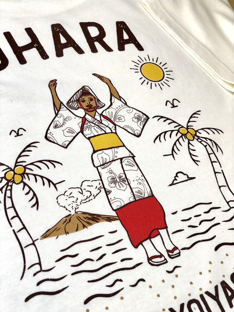 u*e様 スガシカオ 初期ツアーTシャツ ＆ ノベルティ 詰め合わせ おまけ付き 薩摩Tシャツ 「 ☆ おはら ☆ 」 おはら祭り 鹿児島Tシャツ 半袖 薩摩