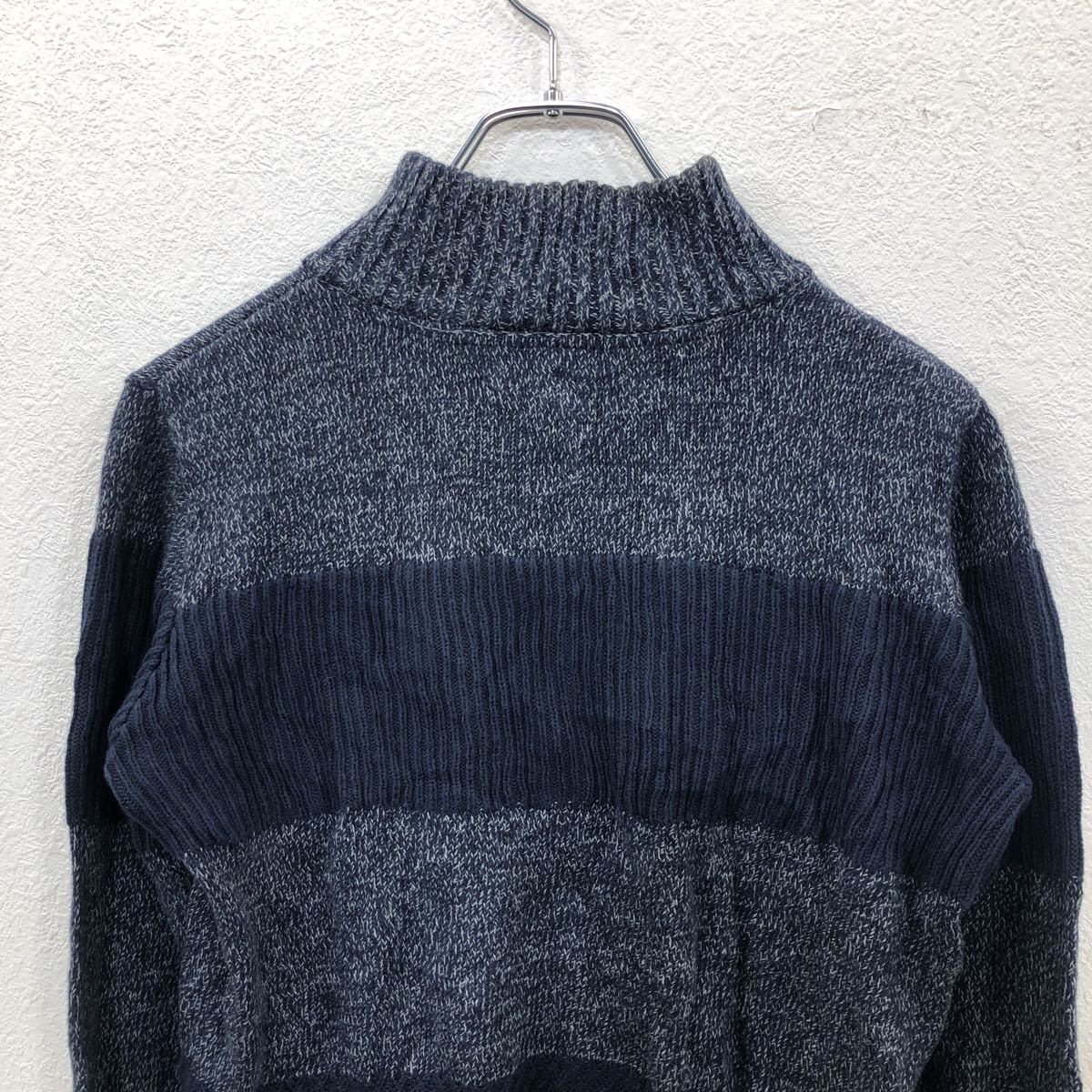 TOMMY HILFIGER ネイビー ハーフジップニット