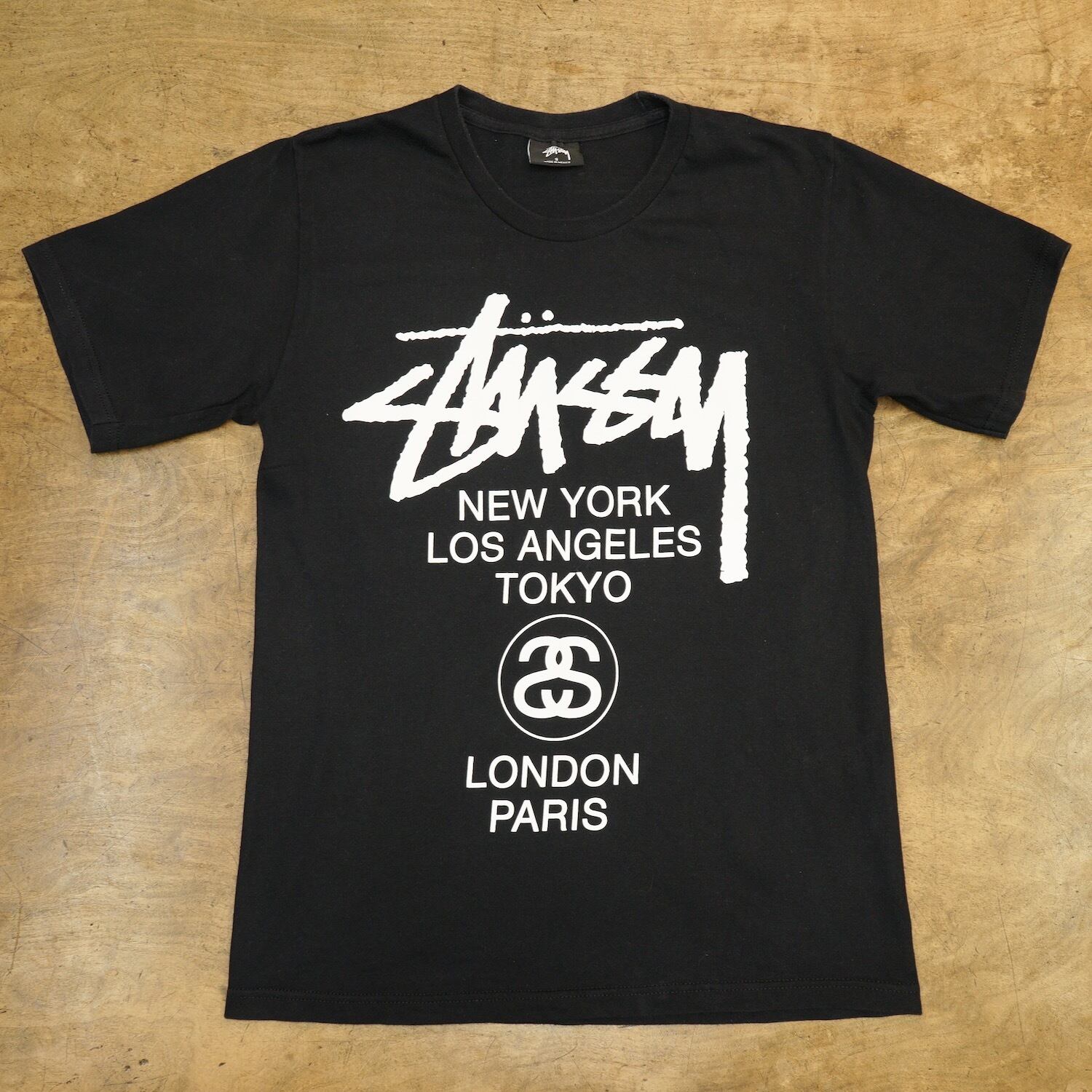 STUSSY ステューシー Tシャツ ワールドツアー グレー