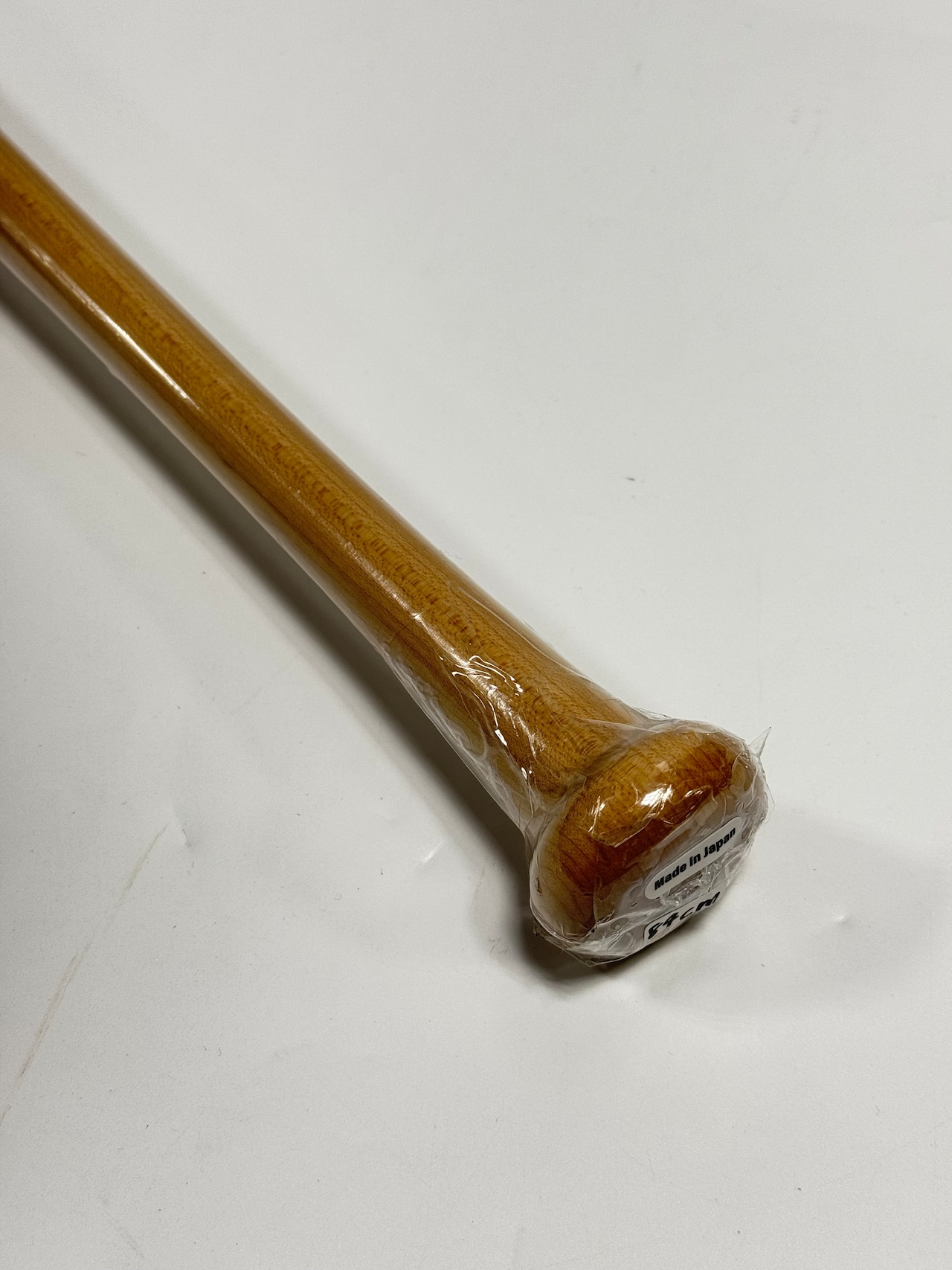 MRバット　グラスファイバー加工済み　硬式木製バット　BFJマーク　84cm/850g ミドルトップバランス　ヘッドくり抜きあり　クリア×焼き　グリップ形状A・画像4