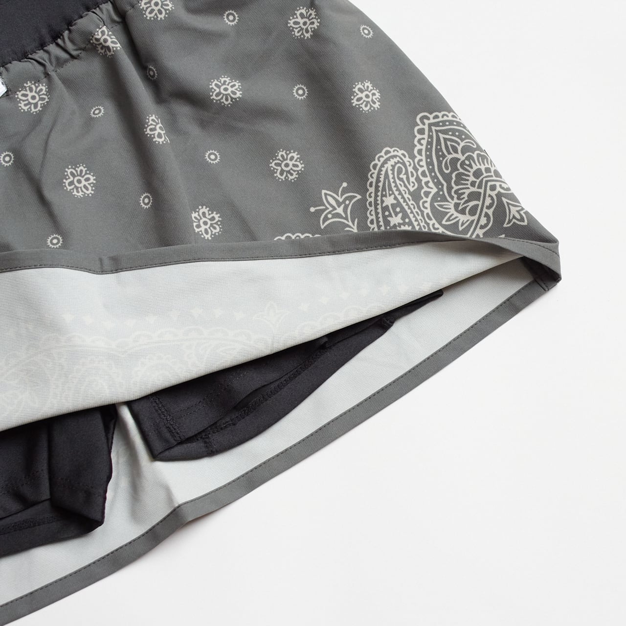 ranor（ラナー）レイヤードパネルスカート WITH INN／オリーブ