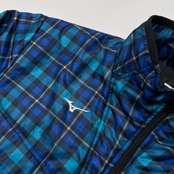 MIZUNO GOLF ミズノ ゴルフ チェック柄 ブレスサーモ 中綿 ジップアップ ジャケット サイズ LL /メンズ/ブルー系/スポーツ