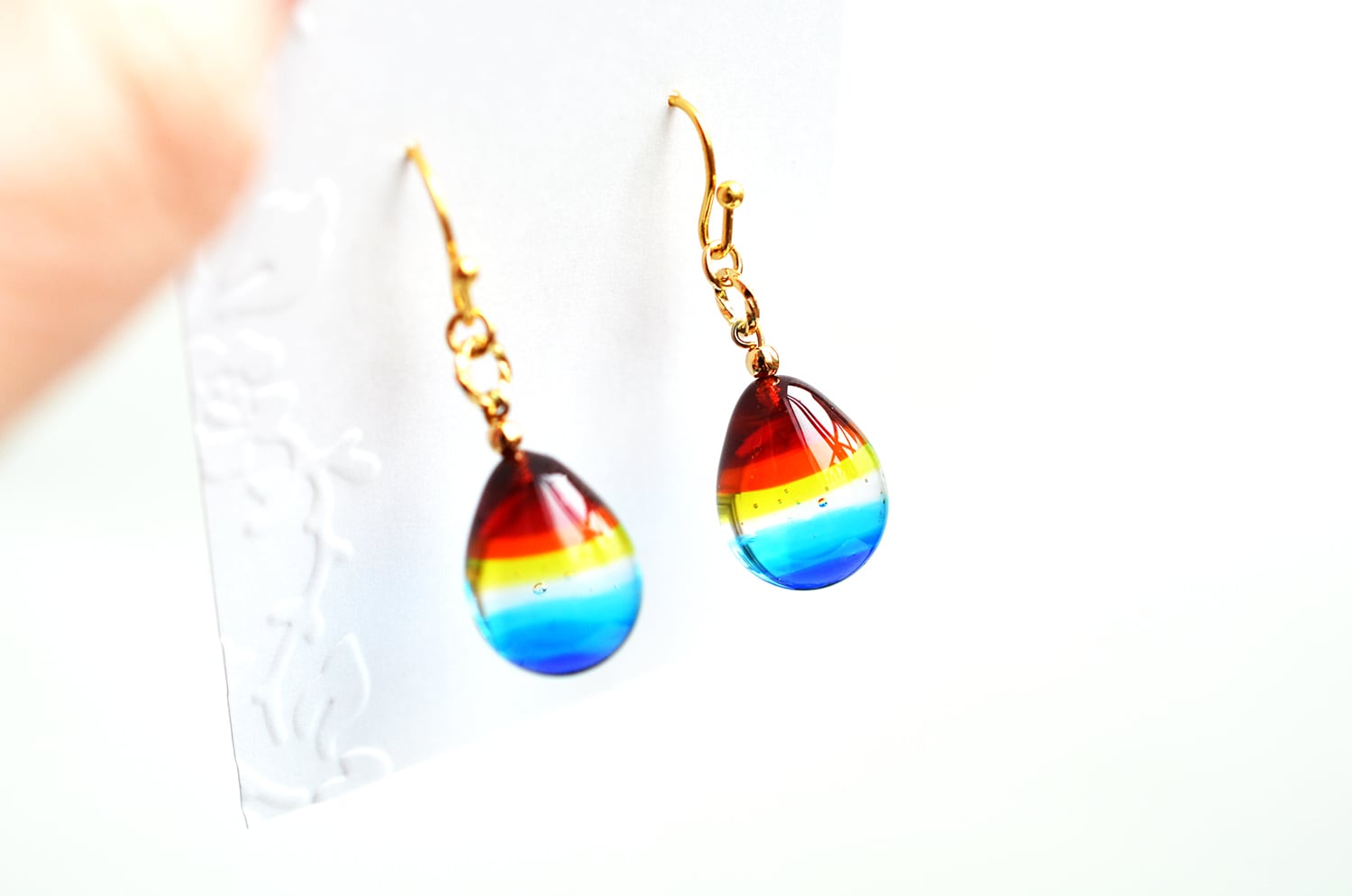 レインボーピアス＊イヤリング | Pay ID