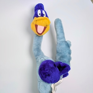 ☆VINTAGE 1997☆【 Looney Tunes ( ルーニーテューンズ )】ロードランナー / BIGベンダブルぬいぐるみ / プラッシュ 〚アメリカン雑貨 アメトイ〛