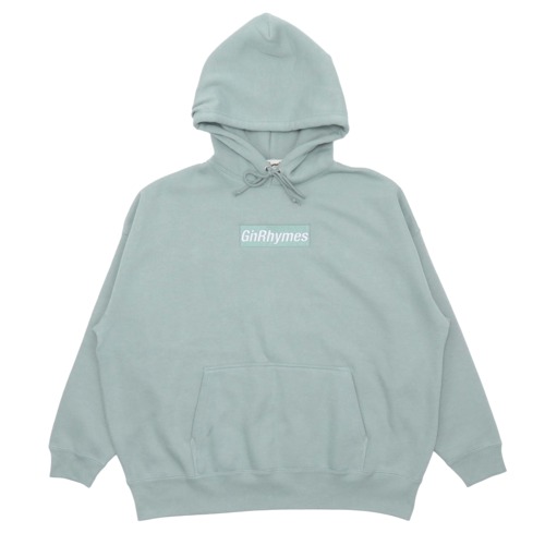 GINRHYMES/ "BOX LOGO" SWEAT HOODIE /GREEN