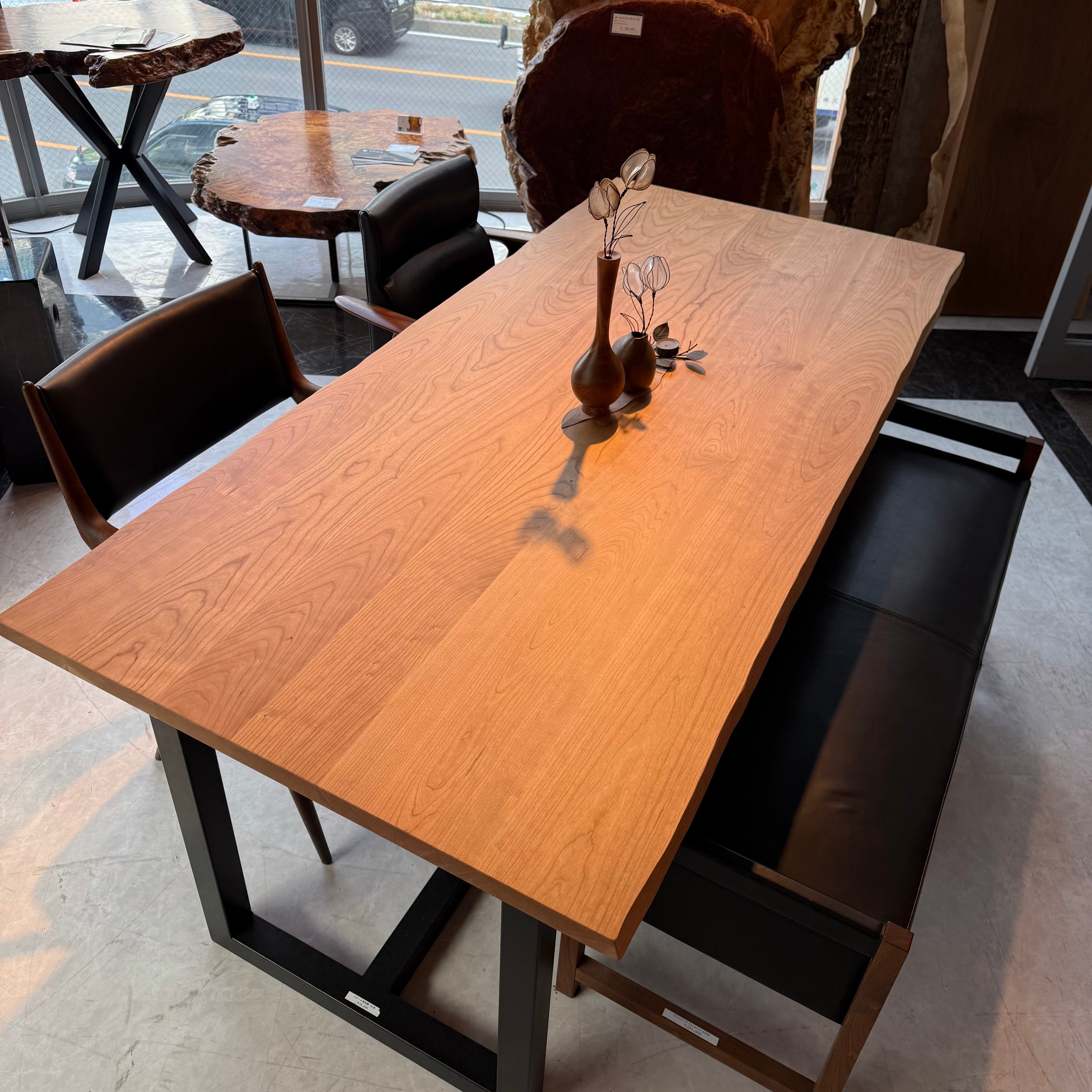 アメリカンブラックチェリー7PIECES _1800×840×30_青山店_テーブル天板