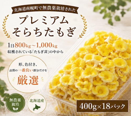 (400g×18パック)プレミアムそらちたもぎ