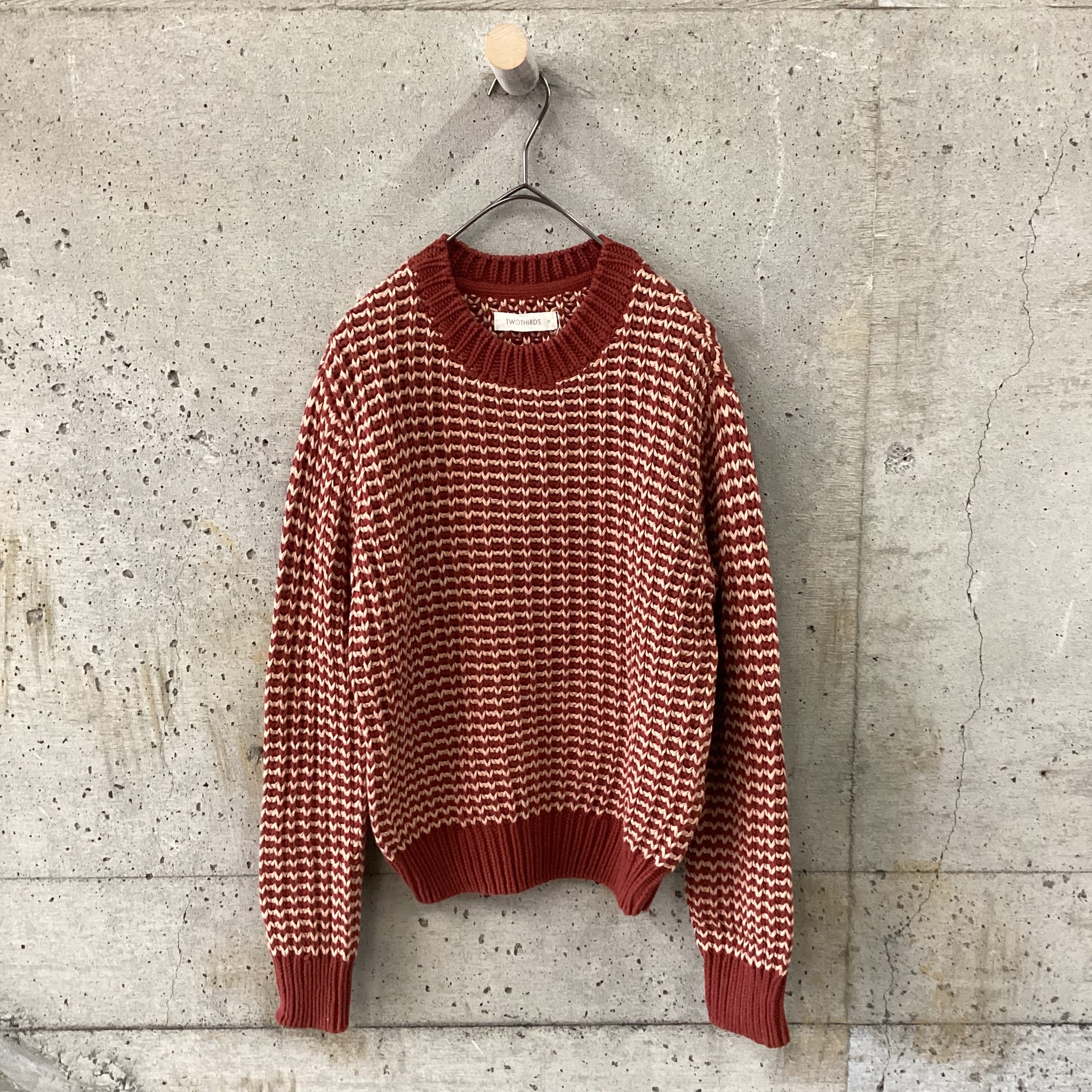 Organic cotton striped knit