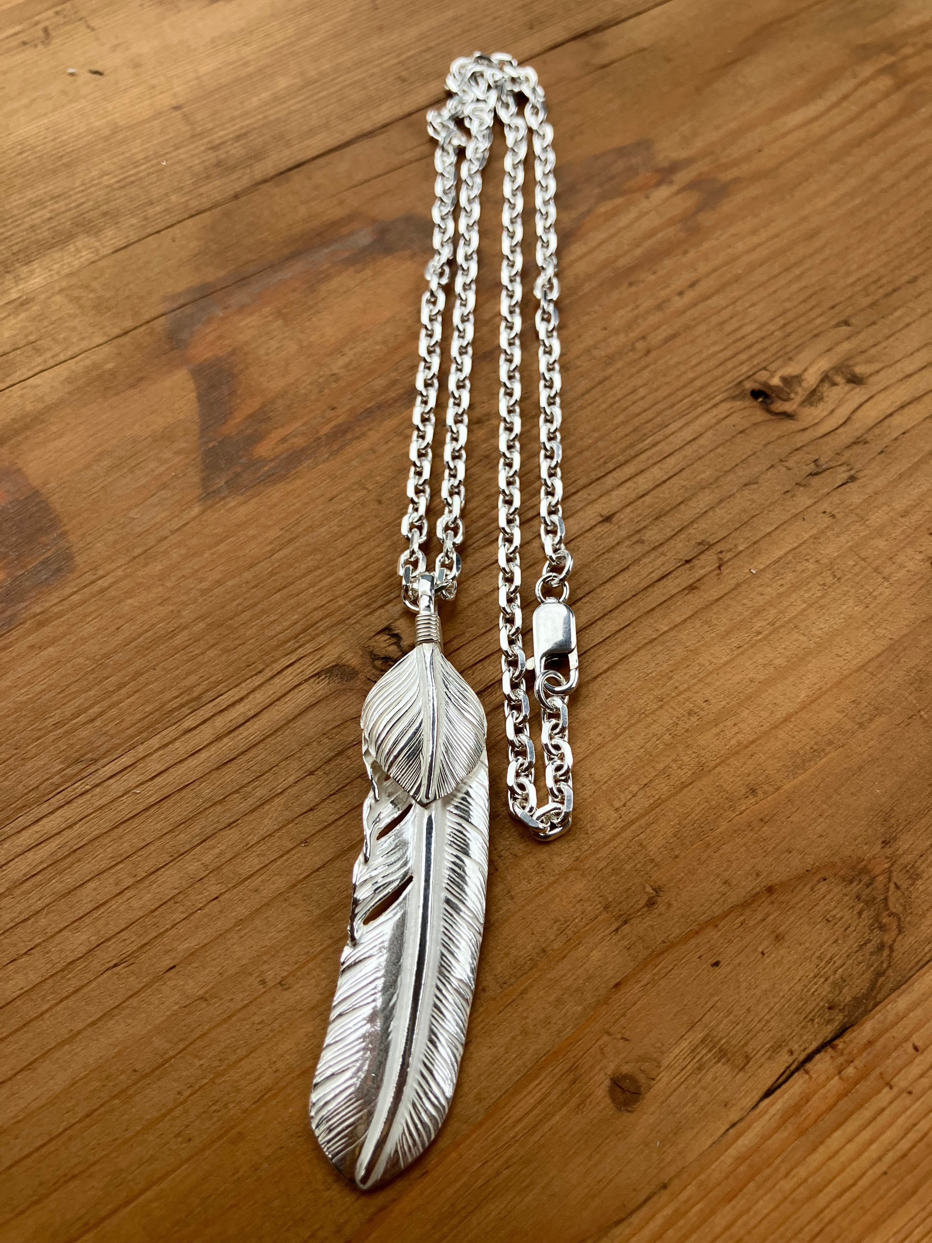 go08 上銀特大フェザー50cmチェーン【細角or細丸】カスタム