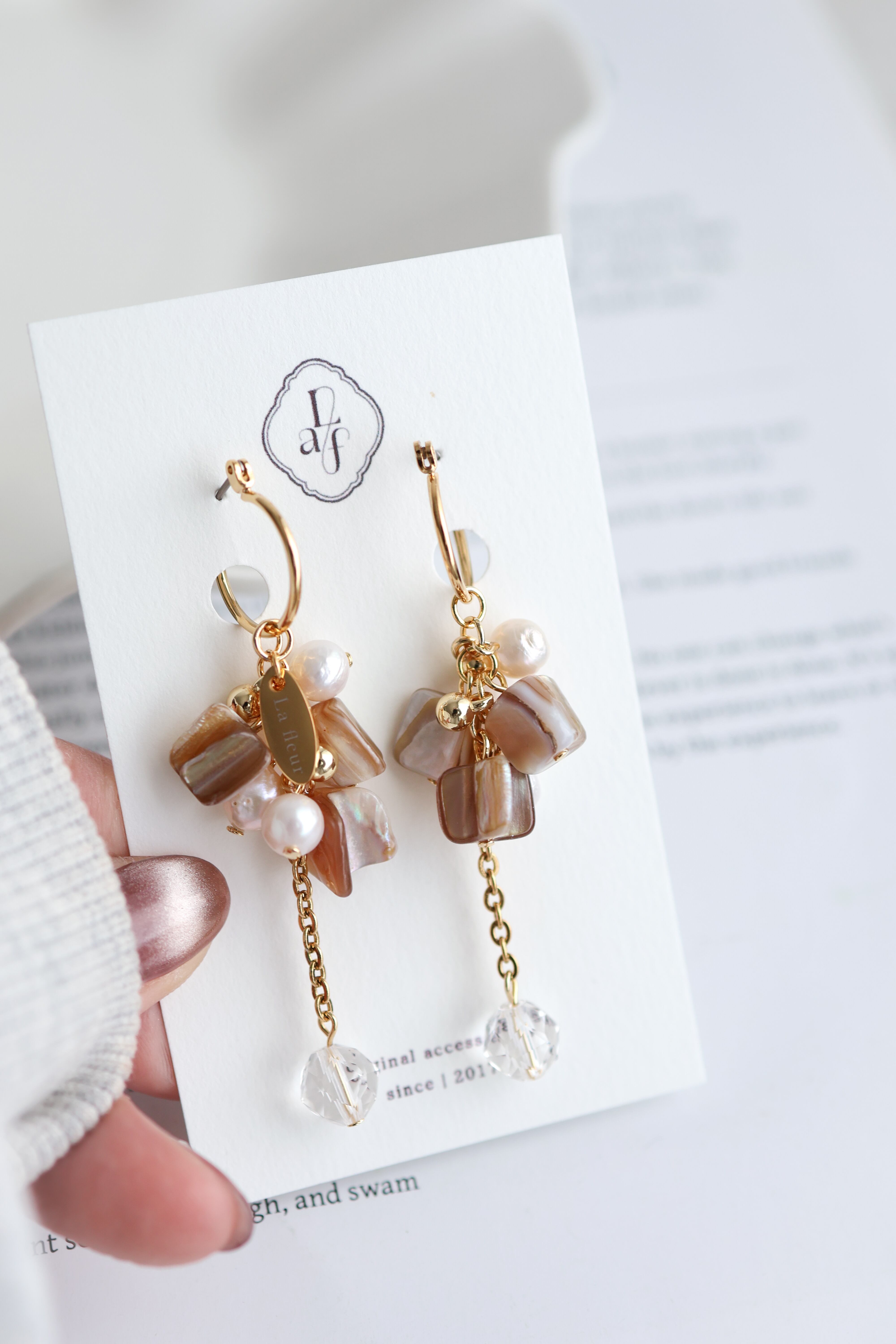 natural shell pearl crystal