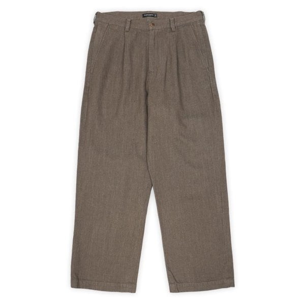 PWA】LINEN MIX P/O SHIRT - BEIGE CHECK | standlobby