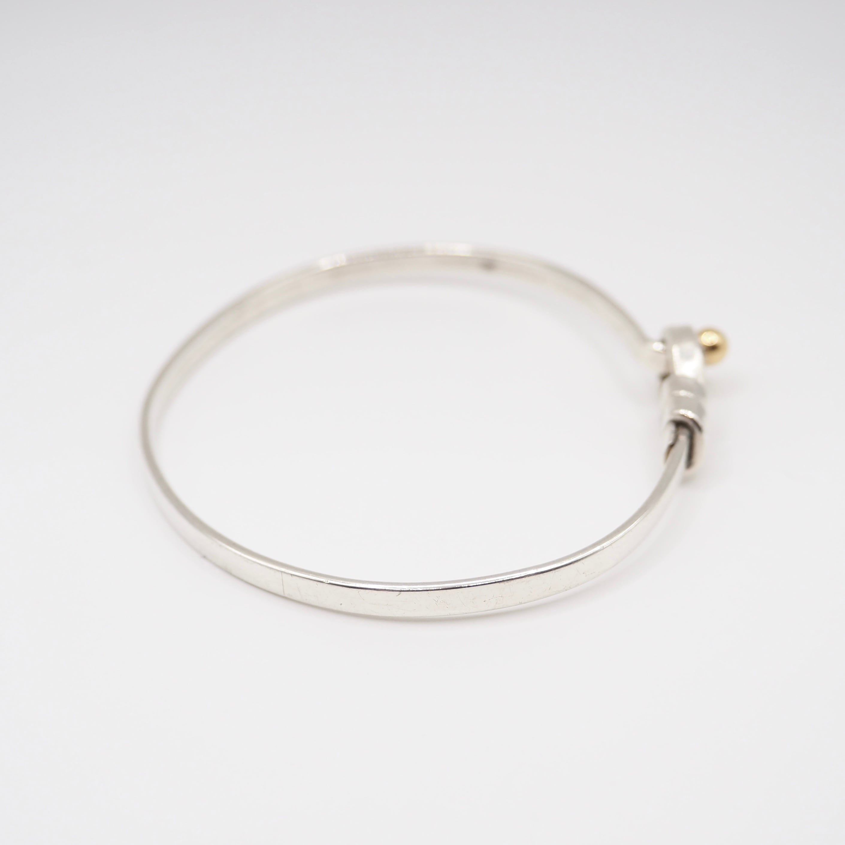 Tiffany&Co. フック&アイ バングル シルバー925 K18 ティファニー