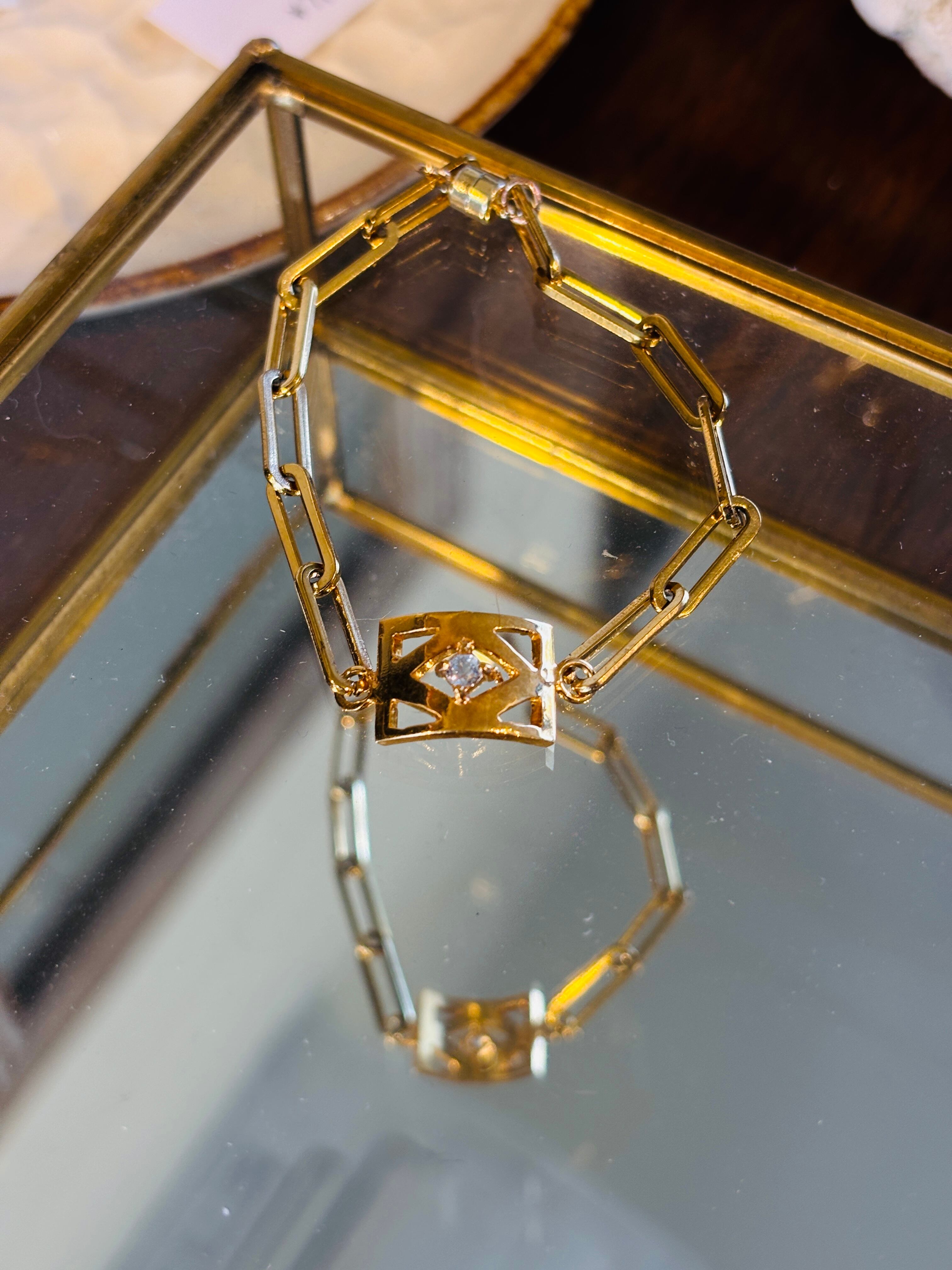 花ブロック KAFU ブレスレット / ブルートパーズ