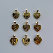 ハート イニシャル　マンテルネックレス［GSN062］