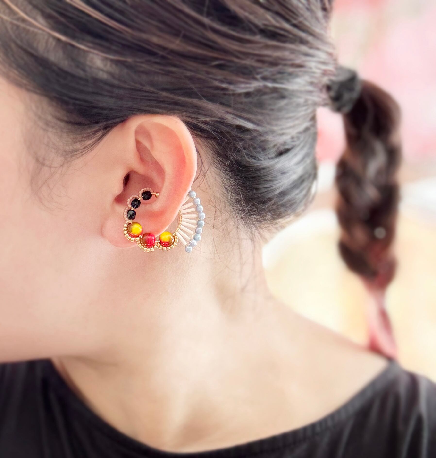 ＜Rollo～イロヅクビジュー～＞イヤーカフ『 ハミングバード/hummingbird 』<30>