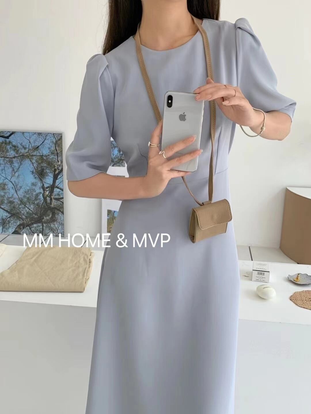 5部袖 ワンピース　AJ42441-2033