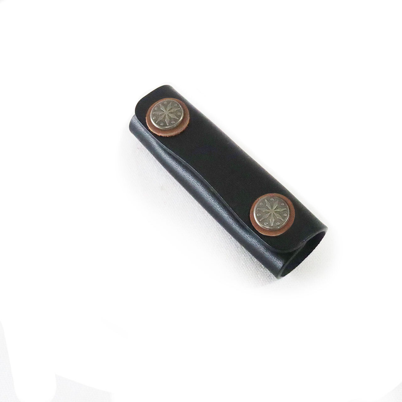 姫路レザー ハンドルカバー：Leather handle cover Design button model (Small)  | デザインボタン モデル /  スモール