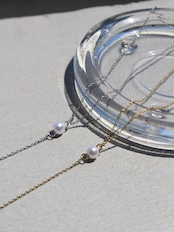 Pearl long necklace