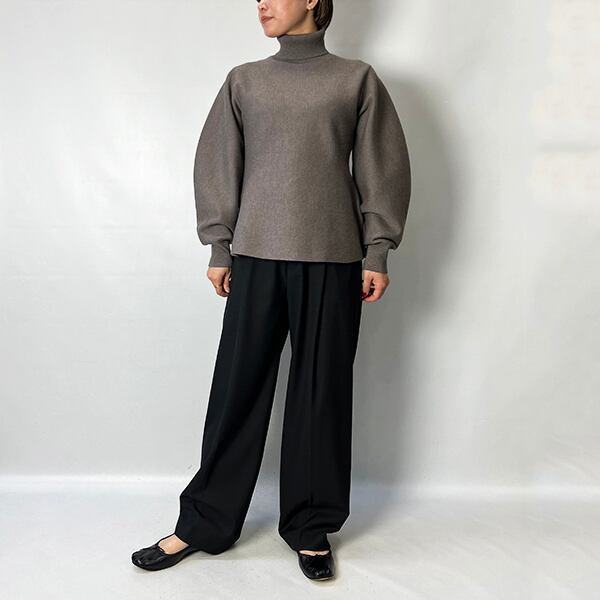 SALE]LOEFF ロエフ スムース クレセント タートルネック ニット 8813 