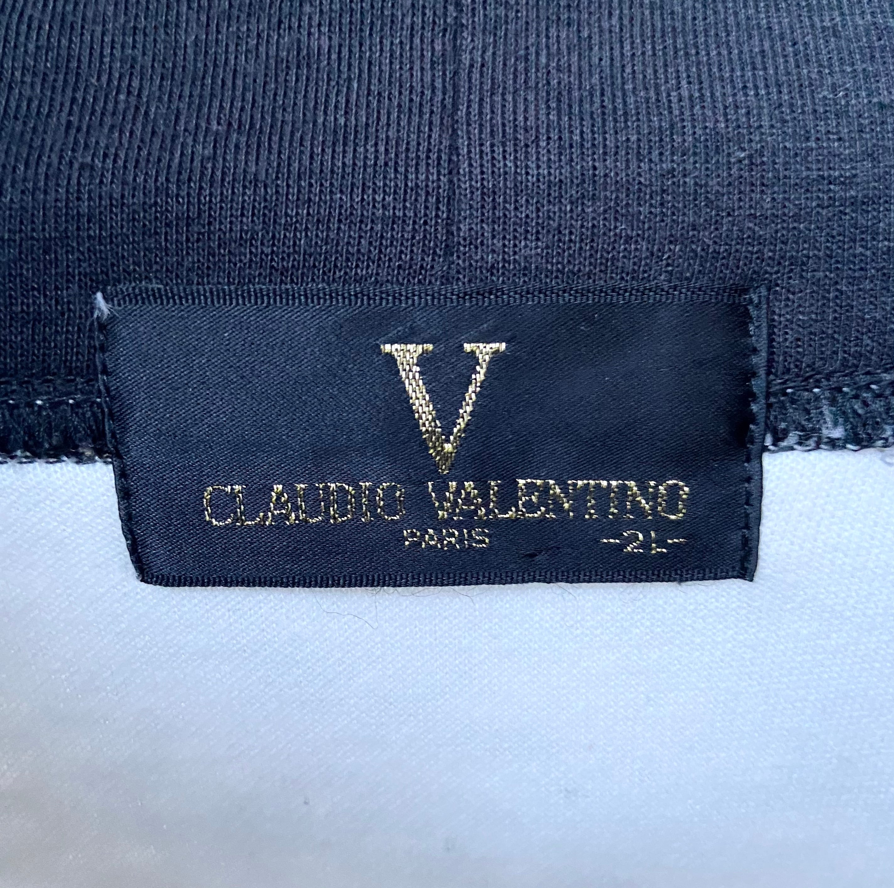90sイタリア古着 CLAUDIO VALENTINO/ヴァレンティノ アニマル刺繍