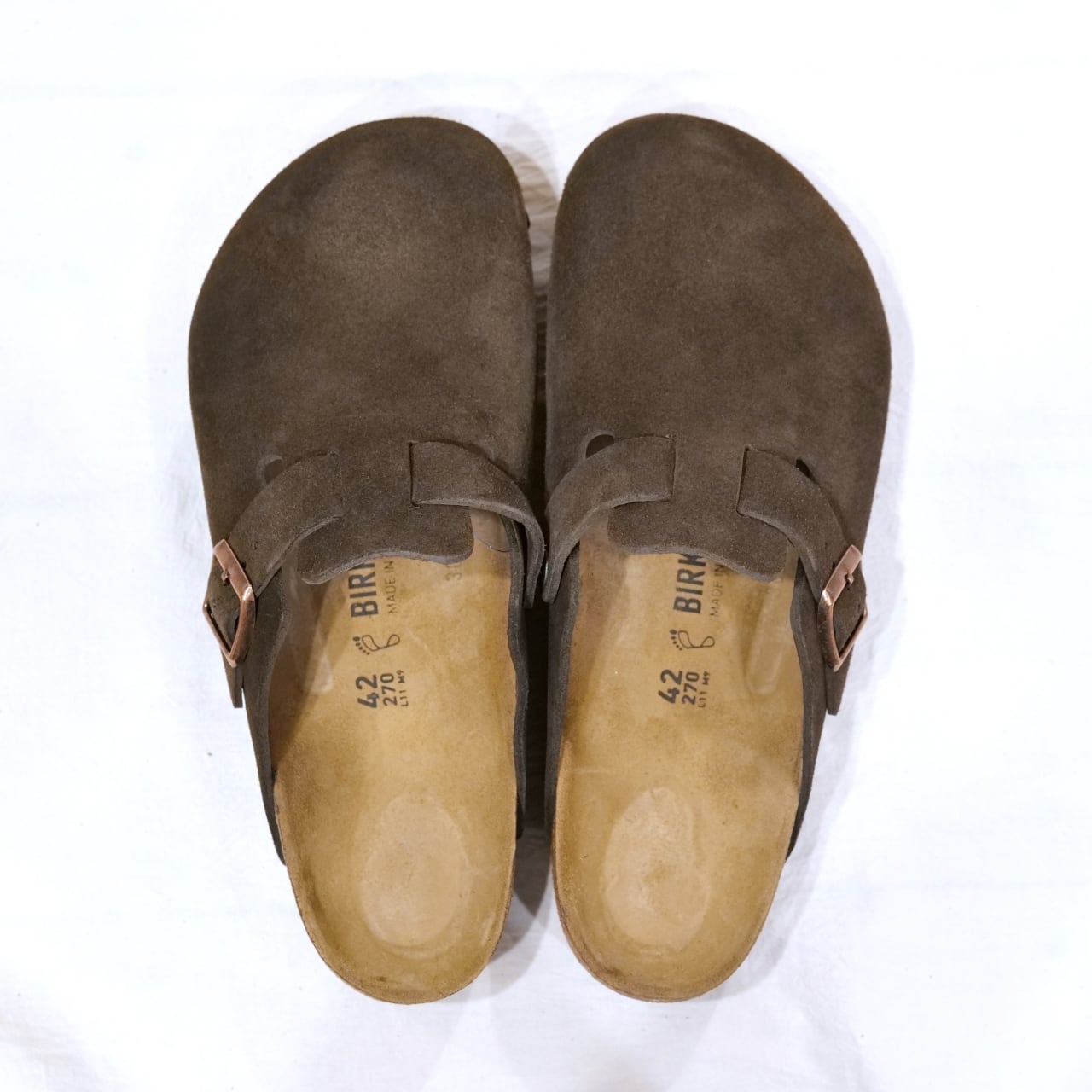 BIRKENSTOCK メンズ ボストン モカ BOSTON mocca 060901 | BEANS